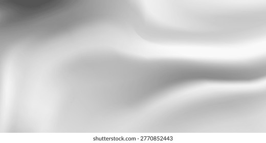 Luxury Liquid Silver Wave Abstract Background with Shiny Metallic Flowing Texture. Modern creative trendy design in vector illustration