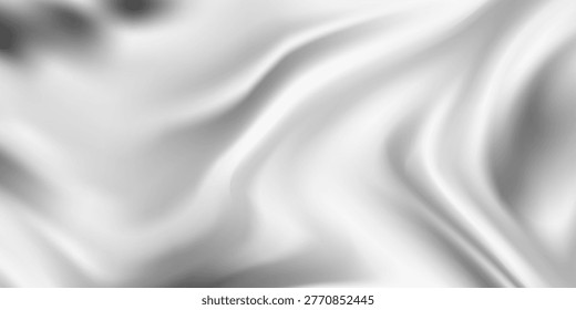 Luxury Liquid Silver Wave Abstract Background with Shiny Metallic Flowing Texture. Suit for banner, web, brochure, pamflet and presentation