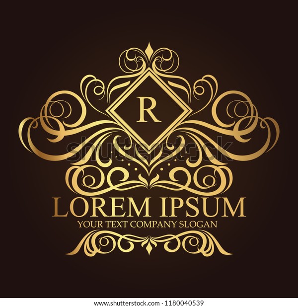 Luxury Logo Stock Vector (Royalty Free) 1180040539