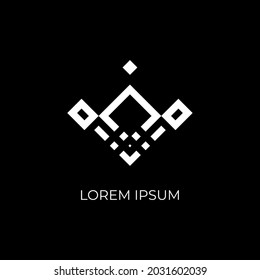 Luxury Logo abstract shape. Luxury logo Square Rhombus