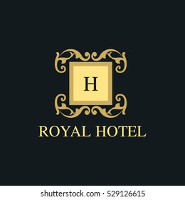 Luxury logo collection,Design for Boutique hotel,Resort,Restaurant, Royalty, Victorian identity, Hotel, Heraldic, Fashion,VIP,Club,education logo Full vector logo template. Vector Illustration