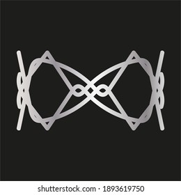 luxury logo design with abstract shape for business or company
