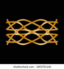 diseño de logotipo de lujo con forma abstracta para empresas o empresas