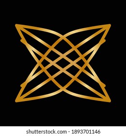 luxury logo design with abstract shape for business or company