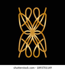 diseño de logotipo de lujo con forma abstracta para empresas o empresas