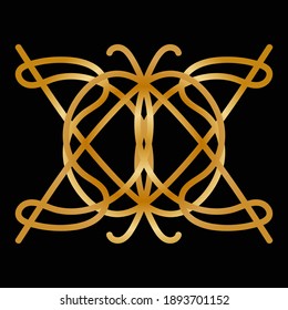 luxury logo design with abstract shape for business or company