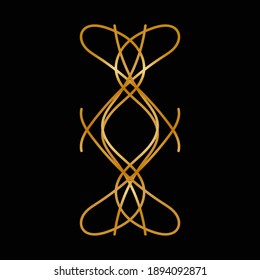 luxury logo design with abstract shape for business or company