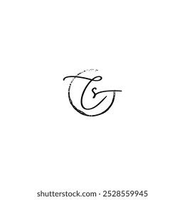 Luxury logo design of C and S letter. Initials symbol. Beauty sign for nickname, letter, etc. Elegant. Smart combination for CS letter. Images produced without the use of any form of AI software.