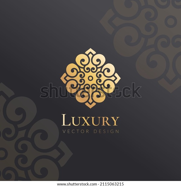 Luxury logo design. Can\
be used for jewelry, beauty and fashion industry. Great for emblem,\
monogram, invitation, flyer, menu, brochure, background, or any\
desired idea.