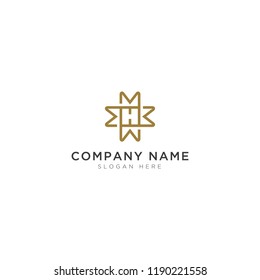 Luxury logo design with gold flat color inspiration