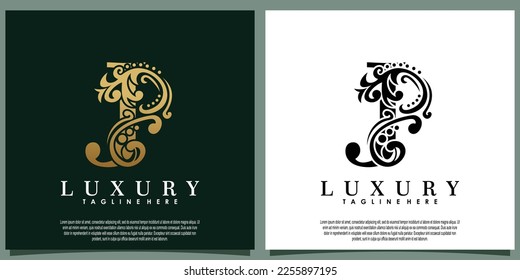 luxury logo design with initial letter J