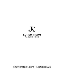 luxury logo design or monogram or JK letter initials