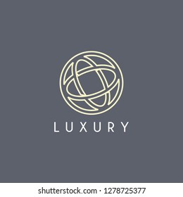 Luxury logo design template. creative sign. Universal vector icon. - Vector