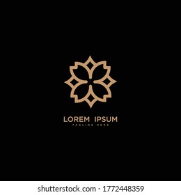 plantilla de diseño de logotipo de lujo. símbolo de signo de las iniciales del monograma. icono de marco de joyería elegante