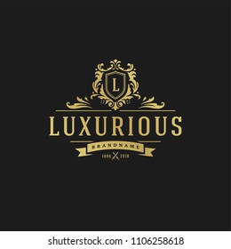 Luxury Logo Template Stock Vector (Royalty Free) 401006887 | Shutterstock