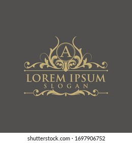 Luxury logo design template vector 