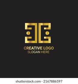 luxury logo design template vector
