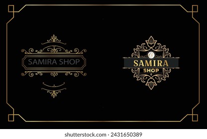 Luxury logo design vector illustration