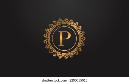 Luxury Logo Design Vector P Stock Vector (Royalty Free) 2200055015 ...