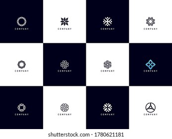 Luxury logo design vector stock