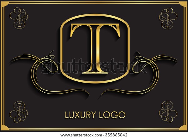 Luxury Logo Designletter T Logovector Illustration Stock Vector Royalty Free