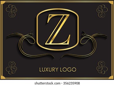 Luxury logo design.Letter Z logo.