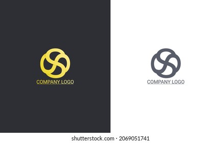 luxury logo gold flower ornament for business