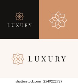 Luxury logo for hotels restaurants and more vector illustration