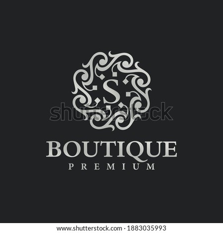 Luxury logo icon template for Restaurant, Royalty, Boutique, Cafe, Hotel, Heraldic, Jewelry, Fashion and other vector illustration
