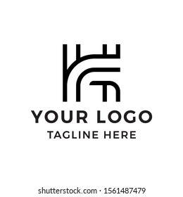 luxury logo initial H and G