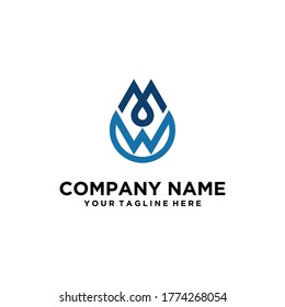 Luxury logo latter M concept water. Simple letter M design logo concept, M logo design Vector