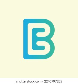 Luxury Logo Letter of B and E Design