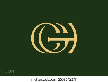 luxury logo letter C G H