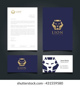 Luxury Logo, Letter head, Book cover, Business card set for restaurant, hotel, cafe or other businesses