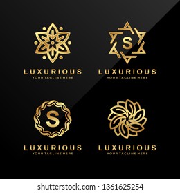 luxury logo letter S