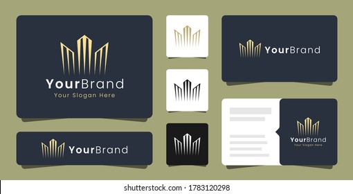 Luxury logo for the mansion, rent, real estate and mortgage industries.