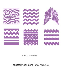 Luxury logo monograms crest template design vector illustration set. Royal brand vintage vignettes ornaments 