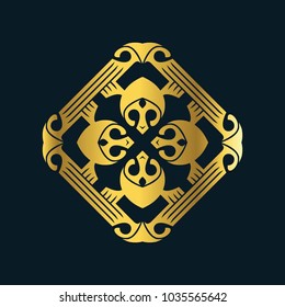 Luxury logo ornament, vector logo template