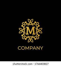 Luxury logo. Premium elegant initial letter design template for restaurant, hotel, boutique Cafe, Hotel, Heraldic, Jewelry, Fashion and other business