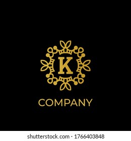 Luxury logo. Premium elegant initial letter design template for restaurant, hotel, boutique Cafe, Hotel, Heraldic, Jewelry, Fashion and other business