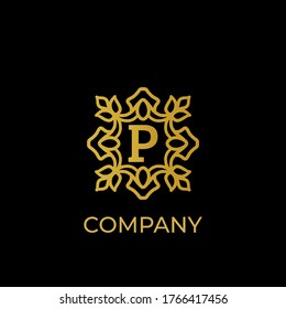 Luxury logo. Premium elegant initial letter design template for restaurant, hotel, boutique, cafe, Hotel, Heraldic, Jewelry, Fashion and other business