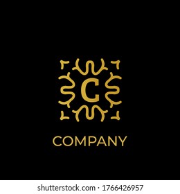 Luxury logo. Premium elegant initial letter design template for restaurant, hotel, boutique, cafe, Hotel, Heraldic, Jewelry, Fashion and other business