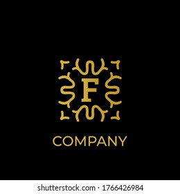 Luxury logo. Premium elegant initial letter design template for restaurant, hotel, boutique, cafe, Hotel, Heraldic, Jewelry, Fashion and other business