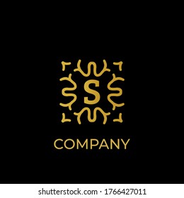 Logo de lujo. Plantilla de diseño de carta inicial de primera calidad para restaurante, hotel, boutique, café, Hotel, Heraldic, Joyería, Moda y otros negocios