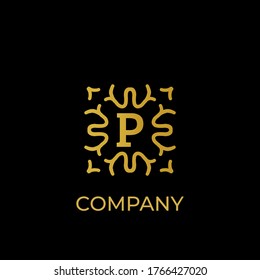 Luxury logo. Premium elegant initial letter design template for restaurant, hotel, boutique, cafe, Hotel, Heraldic, Jewelry, Fashion and other business