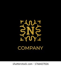 Luxury logo. Premium elegant initial letter design template for restaurant, hotel, boutique, cafe, Hotel, Heraldic, Jewelry, Fashion and other business