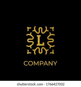 Luxury logo. Premium elegant initial letter design template for restaurant, hotel, boutique, cafe, Hotel, Heraldic, Jewelry, Fashion and other business