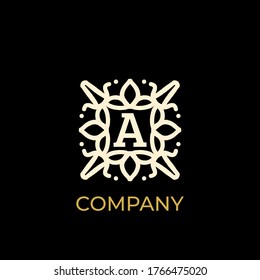 Luxury logo. Premium elegant initial letter design template for restaurant, hotel, boutique, cafe, Hotel, Heraldic, Jewelry, Fashion and other business