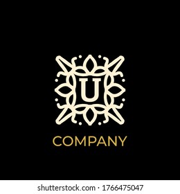 Luxury logo. Premium elegant initial letter design template for restaurant, hotel, boutique, cafe, Hotel, Heraldic, Jewelry, Fashion and other business
