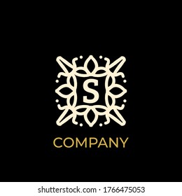 Luxury logo. Premium elegant initial letter design template for restaurant, hotel, boutique, cafe, Hotel, Heraldic, Jewelry, Fashion and other business